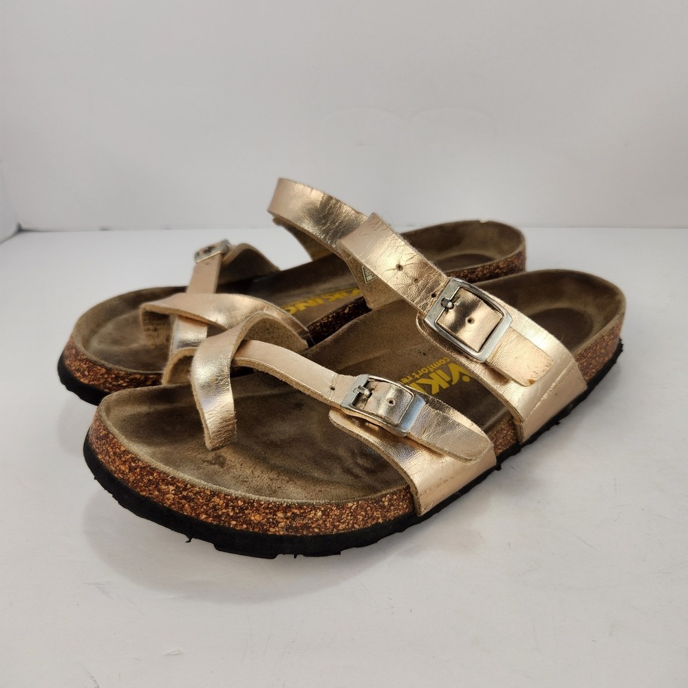 Viking Comfort Revolution Women's Casual Strappy Sandals‎ Gold Rose 38 (7)